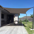 SUNNY GUARD Custom Size 16'x24' Brown Sun Shade Sail Rectangle UV Block Shade by SUNNYGUARD