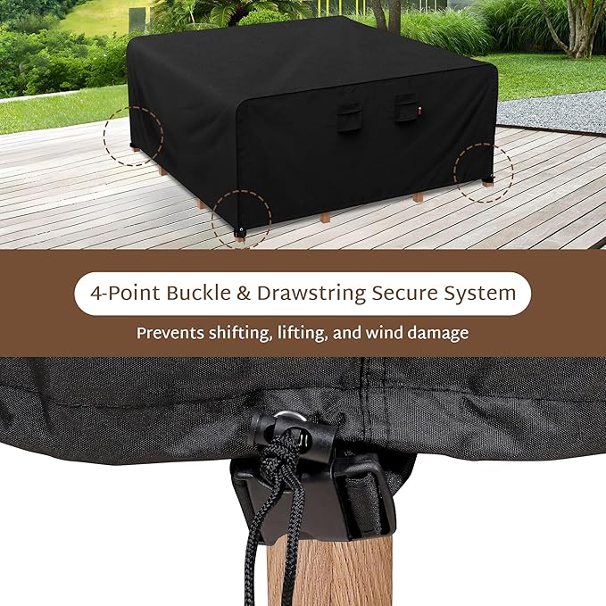 iBirdie Outdoor Patio Furniture Set Covers 96 x 96 inch Waterproof Weatherproof - Image 5