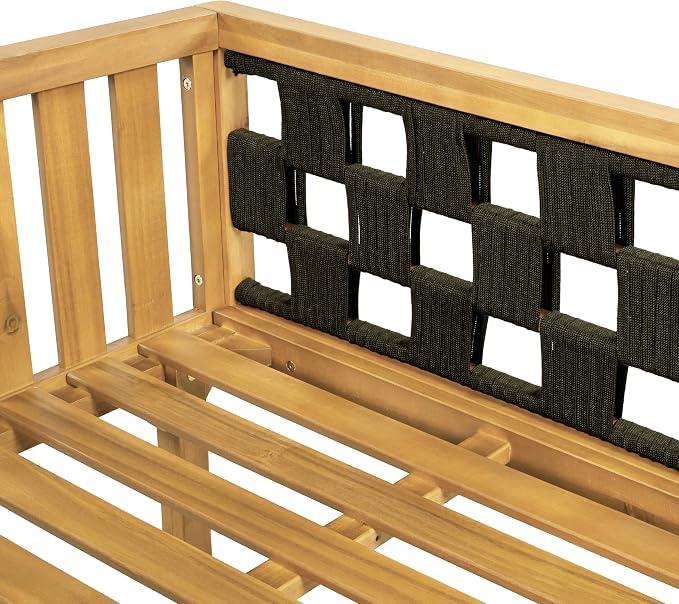 Christopher Knight Home Rosie Acacia Wood Outdoor Daybed Sofa - Image 15