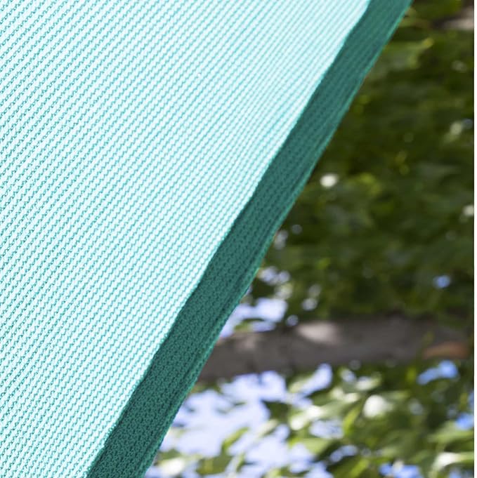 Amgo Custom Size 18' x 19' x 26.2' Turquoise Triangle Sun Shade Sail Order to - Image 8