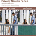 Garden Privacy Screen, 3 x 18 Ft Dark Green HDPE Mesh with UV Protection