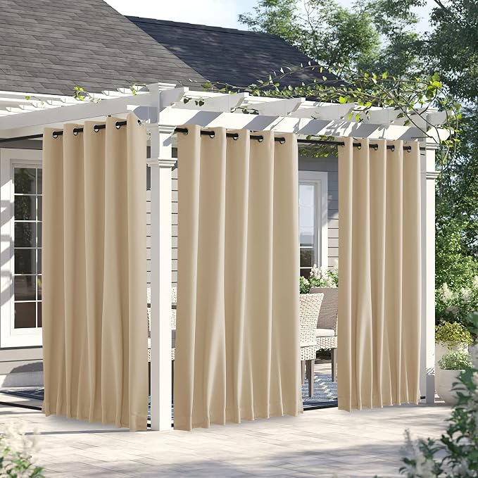 NICETOWN 2 Panels Outdoor Curtains by NICETOWN