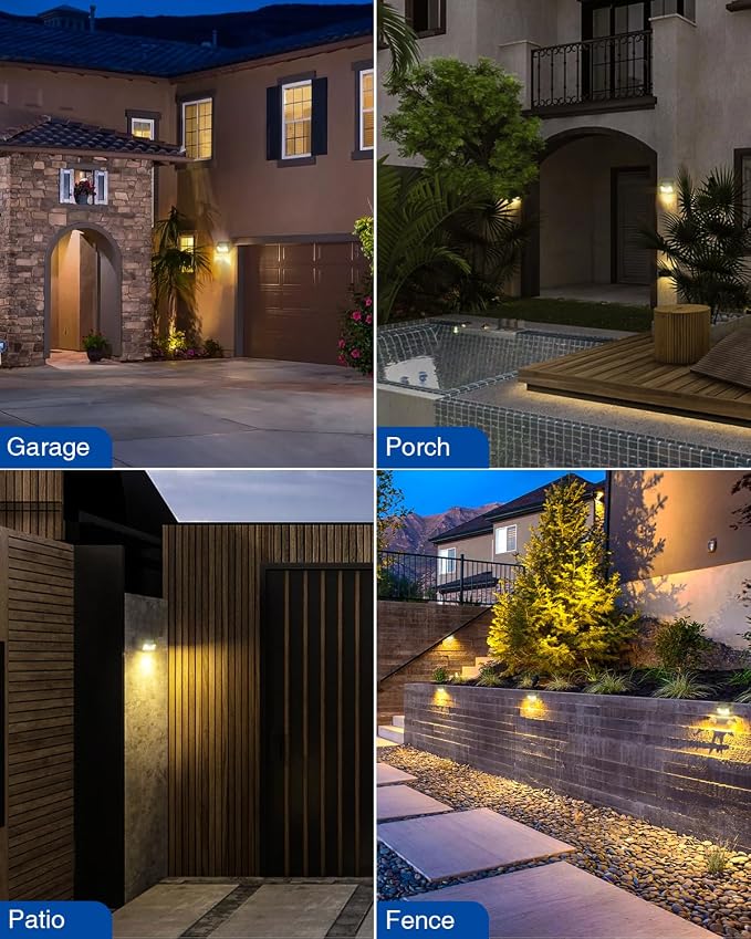 Peasur LED Solar Lights Outdoor Motion Sensor, 2 Packs Waterproof Solar Power - Image 7