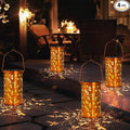 4 Pack Solar Lanterns Outdoor Hanging Lantern Lights, Dragonfly Hollowed-Out by DIBIEECN