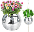 Disco Ball Planter, Disco Ball Plant Hanger by FGBNM
