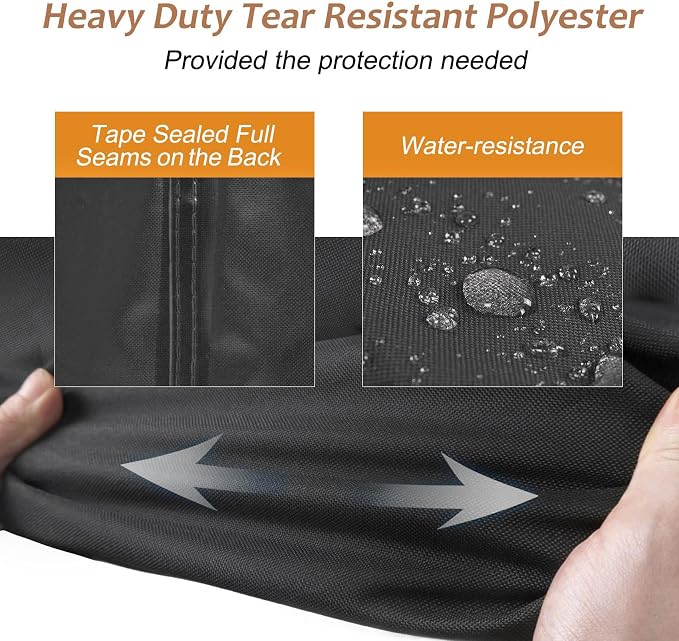 NettyPro Patio Table Cover Rectangular 125 x 84 Inch, Waterproof Outdoor - Image 2
