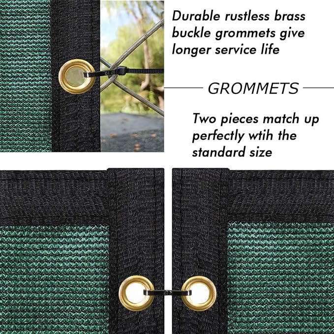 UPGRADE Privacy Fence Screen 4'x28' Dark Green Outdoor 90% Visibility Blockage - Image 3