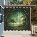 Green Waterproof Outdoor Curtains, 2 Panels, 54 x 84 Inch