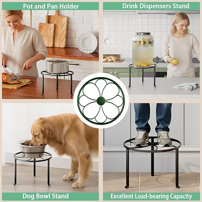 5 Pack Plant Stand for Flower Pot Heavy Duty Potted Holder Home, Round Plant - Image 6
