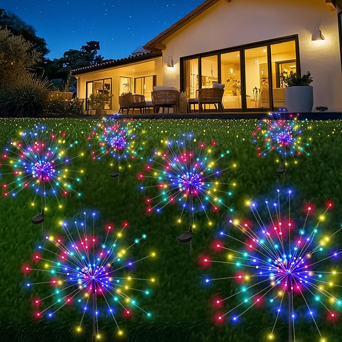 Garden Decor Solar Lights Outdoor, 120LED Waterproof Colorful Solar Fairy by PEVOROS