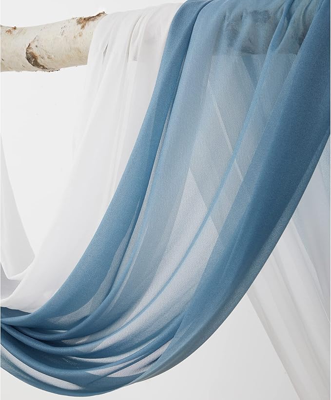 Artificial Flowers: Dusty Blue Silk Rose Swag Set for Wedding Arch