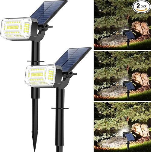 102 LED Solar Spot Lights Outdoor Waterproof IP65, Adjustable Landscape by WENATY