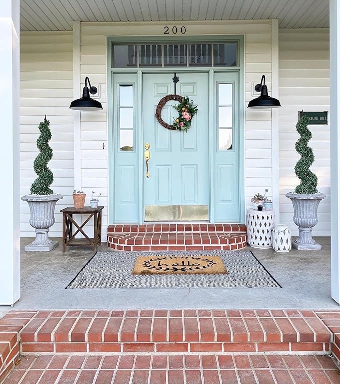 Wall Light, 16-Inch Dark Bronze Farmhouse Outdoor Fixture