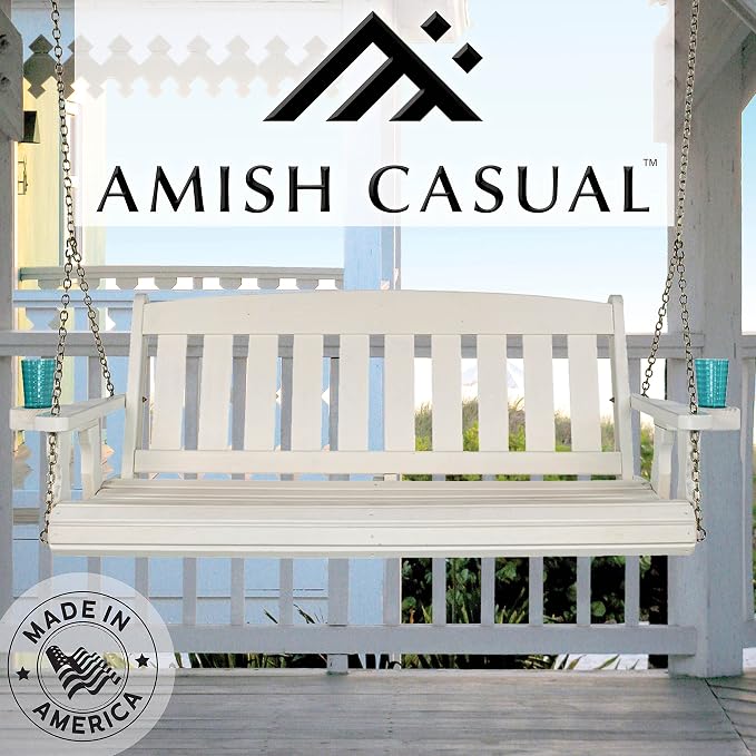 Amish Casual Heavy Duty 800 Lb Mission Treated Porch Swing - Image 5