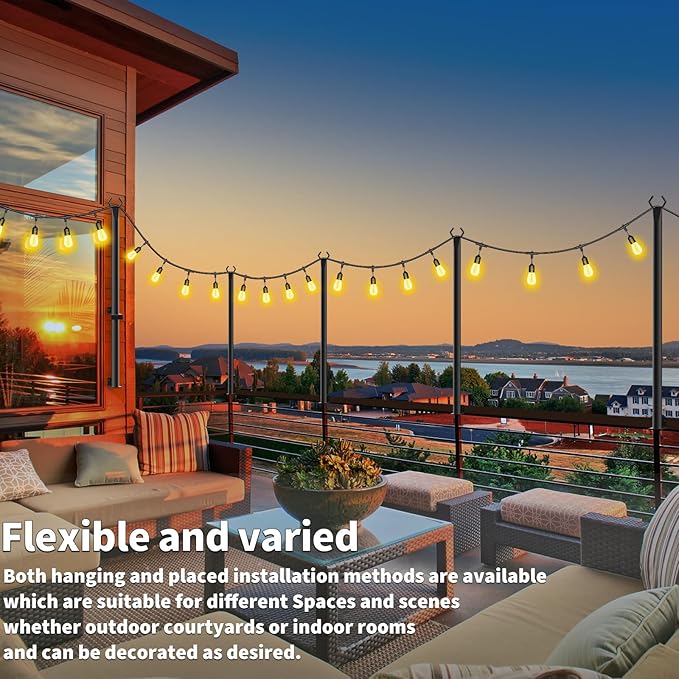 6 Pack String Light Poles, 5Ft Light Poles - Image 3