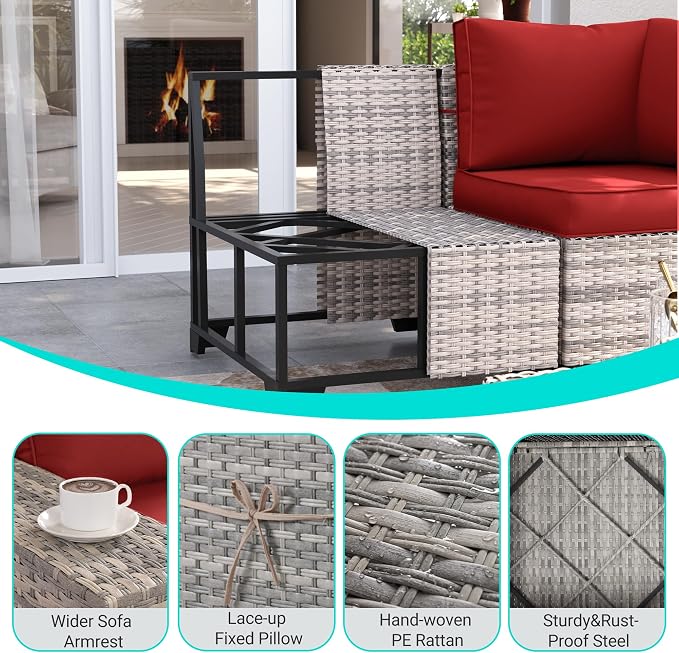 16-Piece Outdoor Patio Furniture Set - Image 4