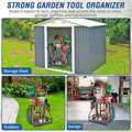 Storage Rack, Black Alloy Steel Garden Tool Organizer, Holds 58 Tools