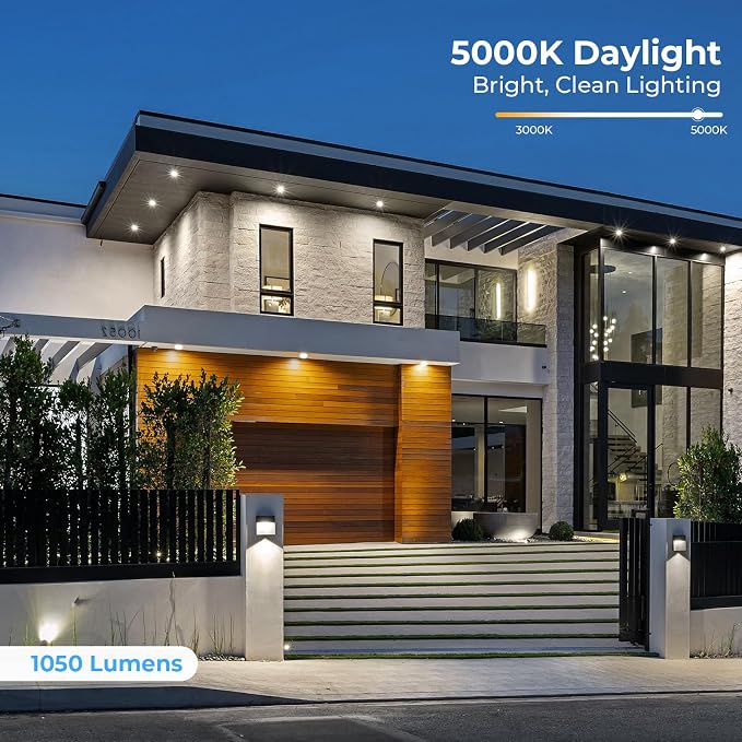 10 Pack PAR38 LED Outdoor Flood Light Bulbs, 100W Equivalent, 5000K Daylight - Image 3