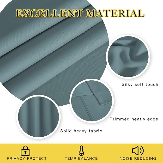NICETOWN Blackout Room Divider Curtains - Image 2