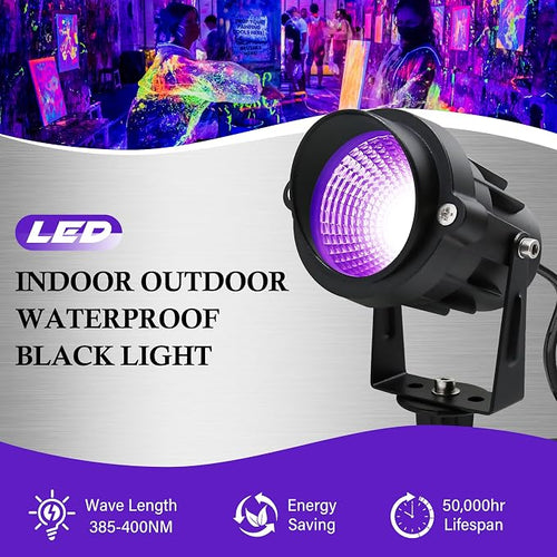 12W Black Lights for Glow Party - Image 2