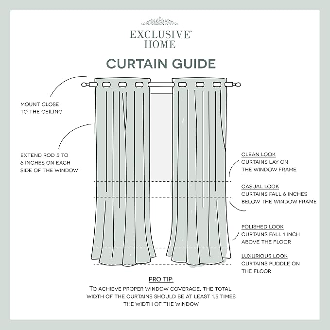 Exclusive Home Canopy Stripe Indoor/Outdoor Grommet Top Curtain Panel, Kiwi / - Image 8
