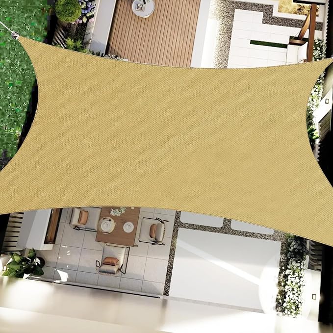 12' x 16' Rectangle Sun Shade Sail Canopy UV Block Sunshade by OOTONAT