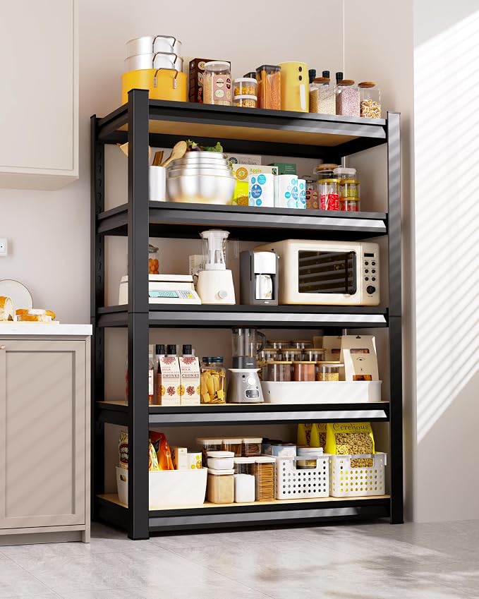 Set of 2 Garage Shelving Heavy Duty Storage Shelves, Metal Adjustable Shelving - Image 2