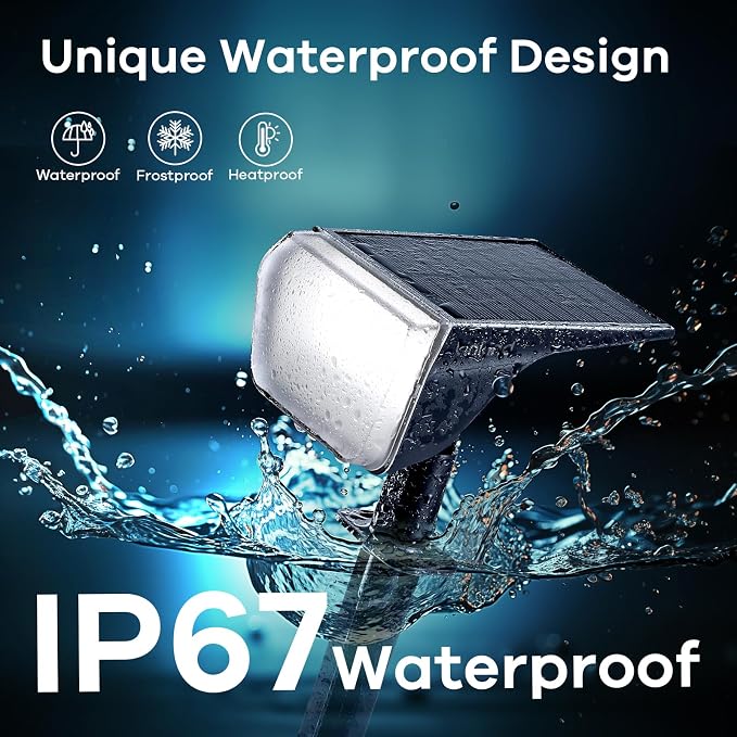Linkind Solar Spot Lights Outdoor Waterproof IP67, 60 LED Solar Flood Lights - Image 4