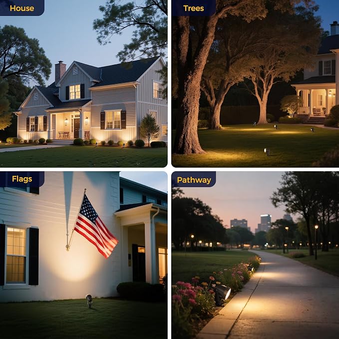 L LOHAS LED 12W Dusk to Dawn Outdoor Lighting, Auto On/Off 3000K Landscape - Image 7