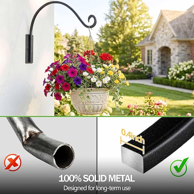 Qiang Ni Heavy-Duty Plant Hanger Outdoor: 100 lbs Hanging Plant Hook - Image 5