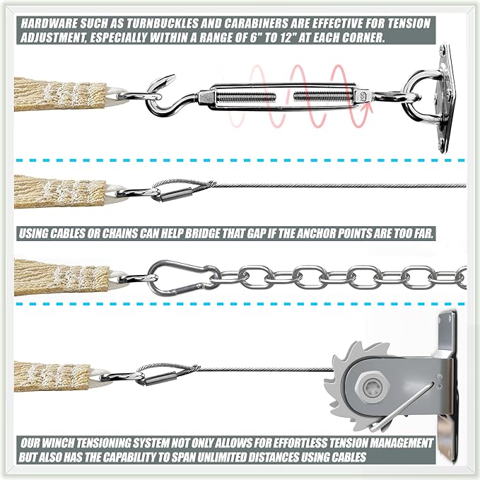 Amgo Custom Size 6' x 12' x 13.4' White Right Triangle Sun Shade Sail Order to - Image 2