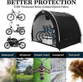 Storage Shed for Bikes, 210D Oxford Waterproof Tent with Window