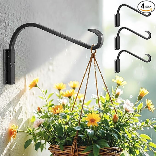 12 Inch 4 Pack Plant Hangers for Indoor/Outdoor Wall Mount by saffruff