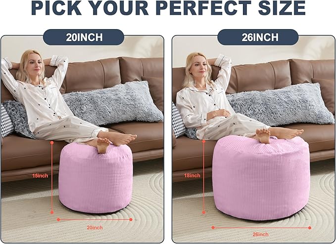 Pouf Ottoman Foot Stools Ottoman - Image 2