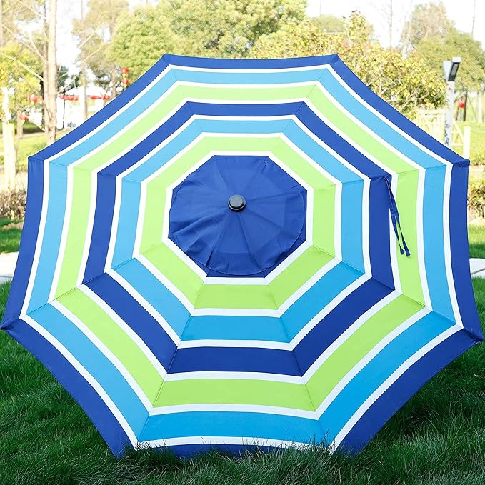 Blissun 9' Outdoor Patio Umbrella, Outdoor Table Umbrella, Yard Umbrella - Image 4