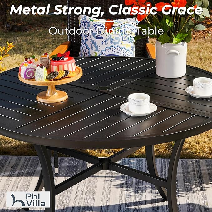 PHI VILLA 5 Pieces Outdoor Dining Set - Image 5