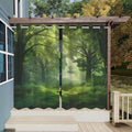 Outdoor Curtains, Green Waterproof Grommet Panels, 2 Pack, 42 x 63 Inch