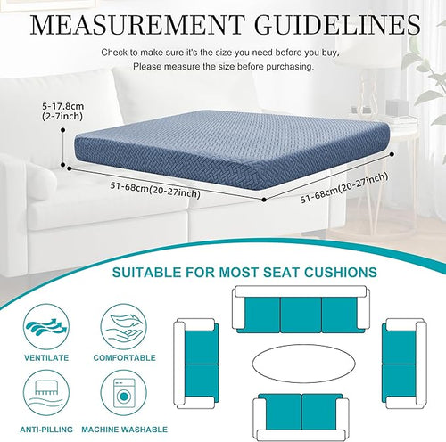 12Pcs Stretch Patio Cushion Covers, Outdoor Couch Covers Replacement, Outdoor - Image 2