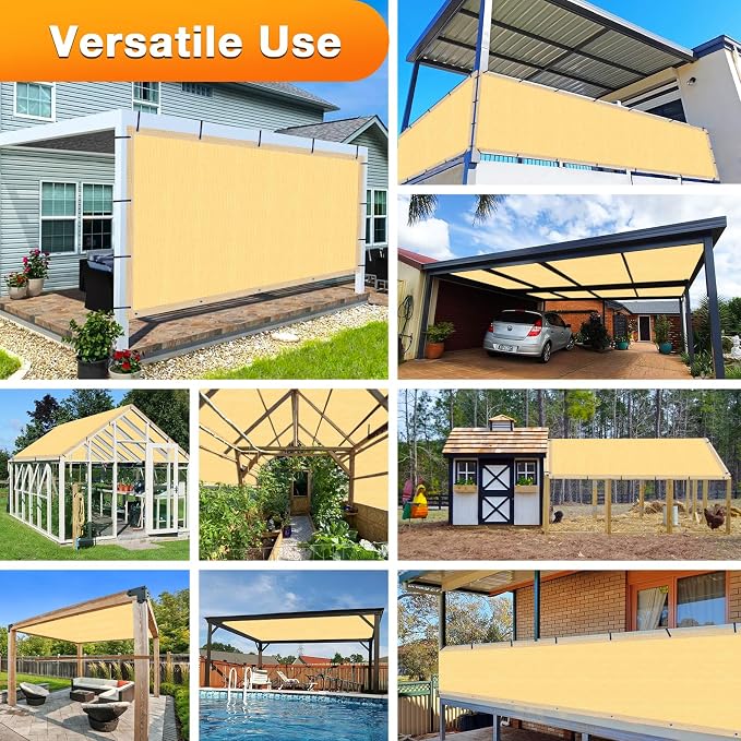 Artpuch Outdoor Pergola Shade Cover 12x16 FT Sun Shade Cloth - Image 7