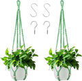 Augshy Macrame Plant Hangers Green Hanging Planters by Augshy