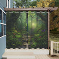 Outdoor Curtains - Green Waterproof Polyester Pair, 54 x 84 Inch