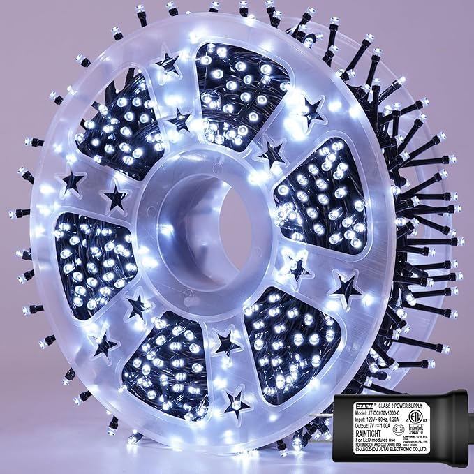 String Lights 165 ft 500 LED Outdoor Waterproof White