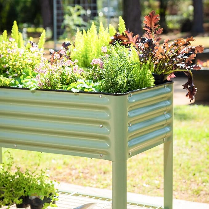 Elevated Raised Garden Bed-V Series, 1400 Lbs Weight Capacity, Outdoor Planter - Image 7