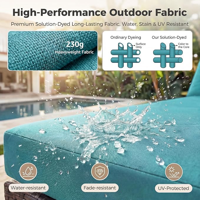 NICESOUL10 Piece Outdoor Couch Furniture Set - Image 9