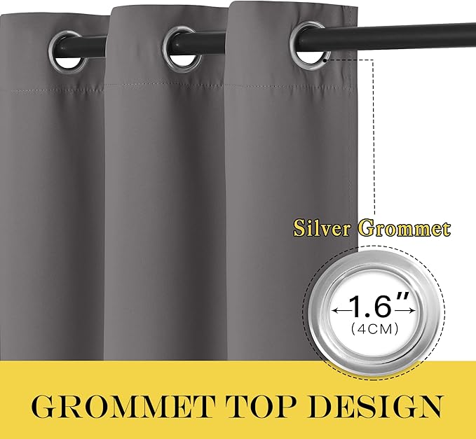 NICETOWN Blackout 118 inch Long Curtain - Image 3