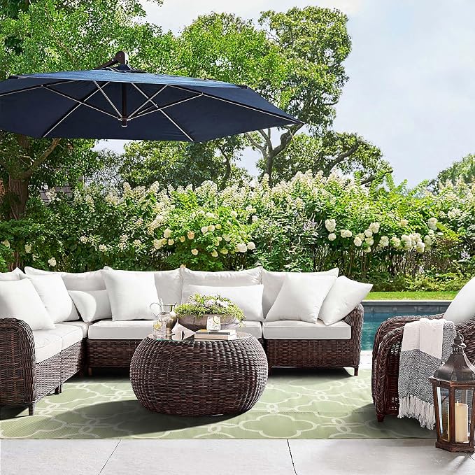 Ashler Outdoor Pillows, 18 x 18 Pillow Inserts Set of 4, Waterproof Throw - Image 8