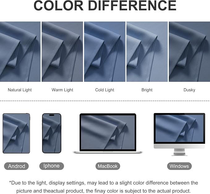 RYB HOME Outdoor Curtains for Patio Waterproof Block Sunlight Thermal Insulated - Image 9