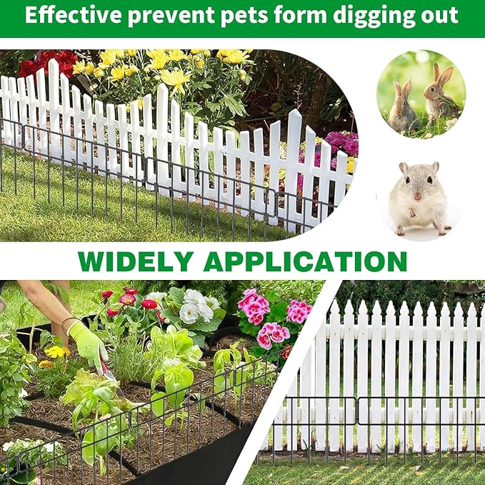 42.5FT Garden Fence Animal Barrier - Image 5