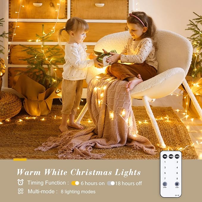 String Lights, 230 ft 720 LED Warm White Outdoor Christmas Lights with Reel