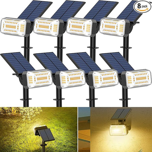 102 LED Solar Spot Lights Outdoor Waterproof IP65, Adjustable Landscape by WENATY